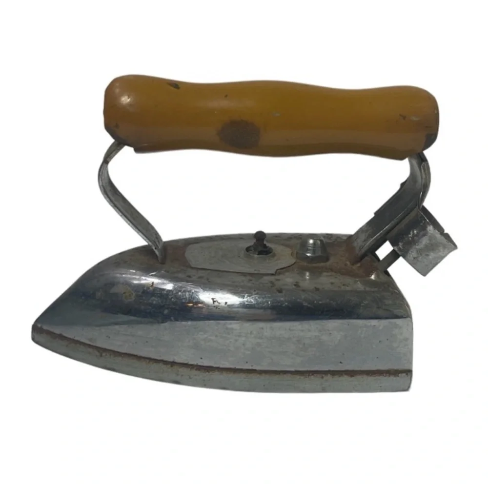 Antique Iron American Beauty Electrical Heater Co Chrome Silver Vintage Decor